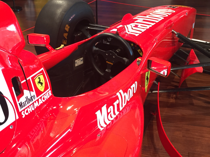 Michael Schumacher once sat in this seat.